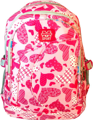 

SurprizeMe SurprizeMe Nylon 25 Liters Red School Bag Waterproof Backpack(Red, 25 L)