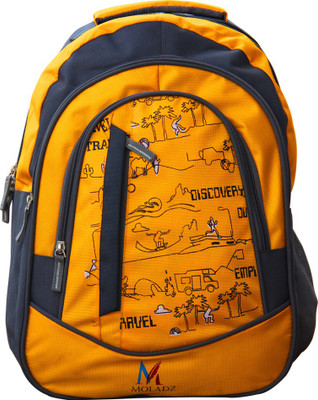

Moladz SCHOOL MATE Waterproof School Bag(Yellow, 16 inch)