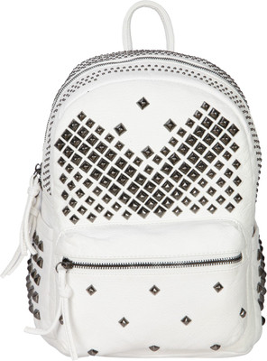

Bagkok White PU Backpack Backpack(White, 12 inch)