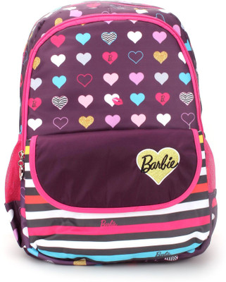 

Barbie Heart Waterproof School Bag(Multicolor, 17 inch)