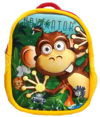 

Navigator Monkey Print School Bag Waterproof School Bag(Yellow, 5 L)