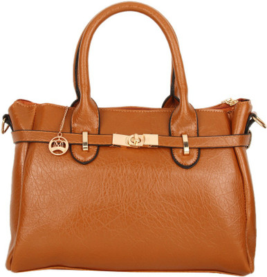 

Moedbuille Tan Polyurethane (PU) Satchel Handbag School Bag(Tan, 10 inch)