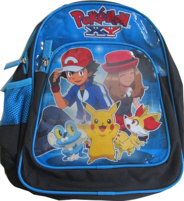 PoKeMoN Blue and Black Waterproof School Bag(Multicolor, 14 inch)