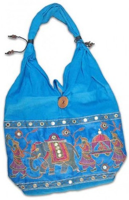 

Stophere Rajasthani Culture Hobo School Bag(Blue, 5 inch)