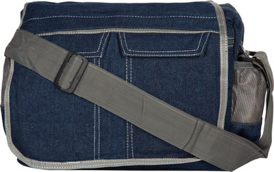 

UXPRESS Blue denim smart trendy multipurpose sling bag for boys and girls Sling Bag(Blue, 10 L)