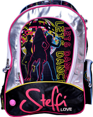 

steffi love school bag backpack steffi love 16 inch school bag Waterproof School Bag(Black, Pink, 16 inch)