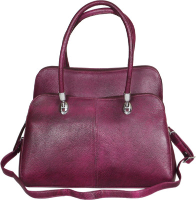 

LEATHER COLLECTION LC0041PURPLE Shoulder Bag(Purple, 12 inch)