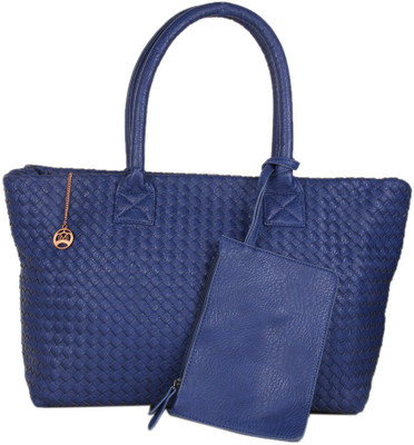 

Moedbuille Navy Polyurethane (PU) Hobo Handbag School Bag(Navy Blue, 12 inch)