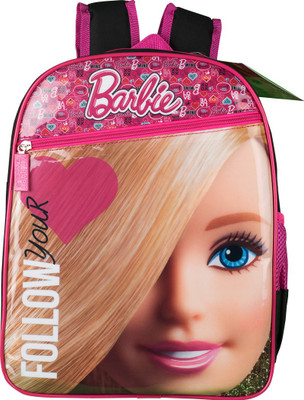 

Barbie Doll Bag School Bag(Black, Pink, 16 inch)