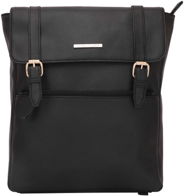

Lapis O Lupo Lapis-O-Lupo Ebony Black Backpack Backpack(Black, 10 L)