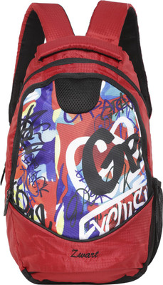 

Zwart DAZZLE-DP Waterproof School Bag(Red, 10 L)