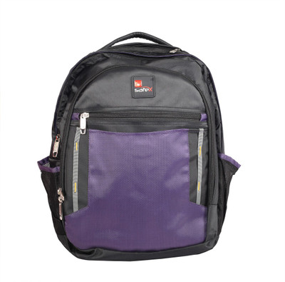 

Safex 15.6 inch Laptop Backpack(Black, Purple)
