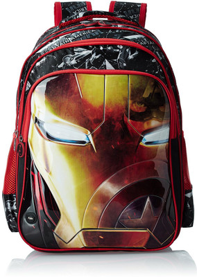 

Iron Man School Bag Waterproof School Bag(Black, 16 inch)