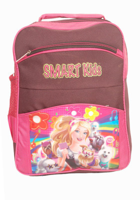 

ZEST Barbie Cartoon Printed Waterproof School Bag(Pink, 15 L)