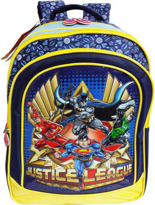 

Warner Justice League School Bag(Blue, 16 inch)
