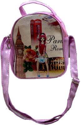 

Portia mauvelstrngbag1 Waterproof School Bag(Pink, 6 inch)
