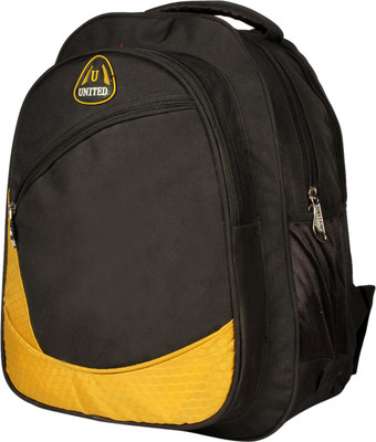 U United Designer Curve Waterproof Backpack(Yellow, Black, 12 L)