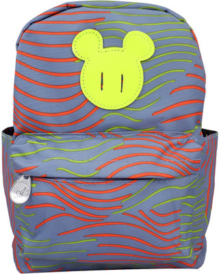 

Super Drool Grey Cartoon World School Bag(Gray, 2 L)