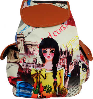 

Super Drool Stylist Diva Animal Backpack(Multicolor, 5 L)