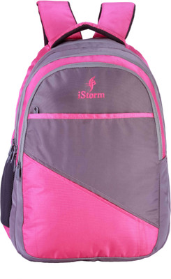 Istorm Sparrow Pink Waterproof School Bag(Pink, 18 inch)
