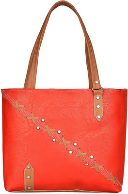 

Look @me Orange with Brown Fowers and Strap Shoulder Bag(Orange, 5 L)