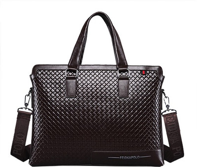 

FemNmas Leather 11 inch Laptop Bag Messenger Bag(Multicolor, 12 inch)