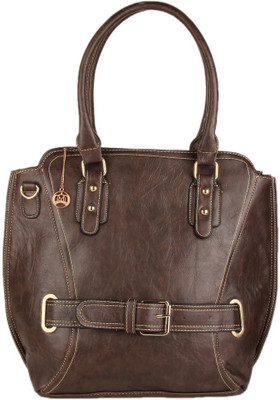 

Moedbuille Coffee Polyurethane (PU) Satchel Handbag School Bag(Coffee Brown, 14 inch)
