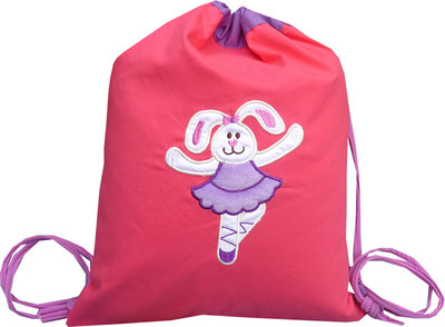 

Little Pipal Ballerina Junior Drawstring Bag Magenta Backpack(Magenta, 18 inch)