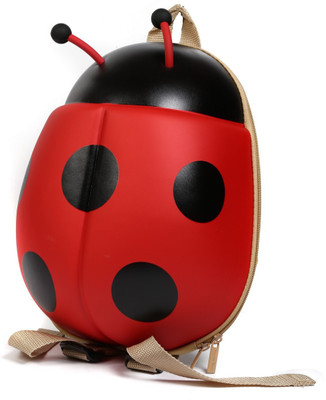 

Babyoodles Red Ladybug 3D Backpack For Kids Waterproof Backpack(Red, 11 inch)