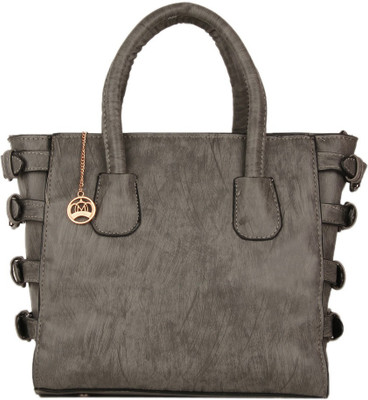 

Moedbuille Grey Polyurethane (PU) Satchel Handbag Shoulder Bag(Grey, 9 inch)