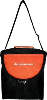 

de jeunez de jeunez-D3-Lunch Bag-Black with Orange Waterproof Lunch Bag(Black, Orange, 8 inch)