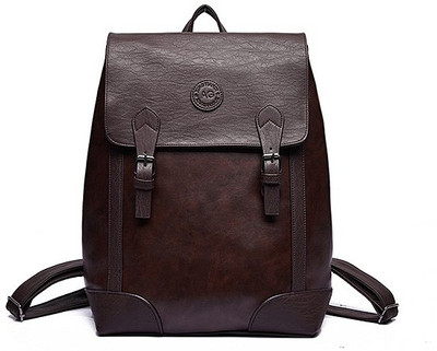 

FemNmas Designer Men Leather Backpack Backpack(Brown, 12 inch)