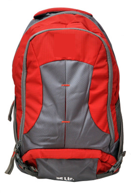 

NoVowels Ankur Polyster School College bags Red and Gray 35 L Backpack(Multicolor)
