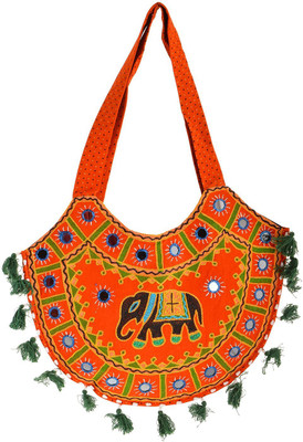 KHATRI HANDICRAFTS 900 Shoulder Bag(Orange, 5 L)