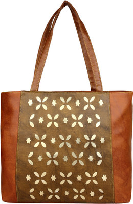 

Look @me Brown with Golden Flowers Shoulder Bag(Grey, 5 L)