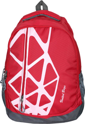 U United Spider's Web Waterproof Backpack(Red, 14 L)