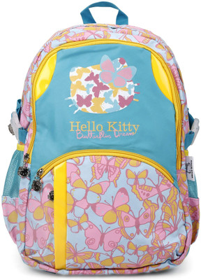 

Hello Kitty Butterfly Print Bag Waterproof School Bag(Multicolor, 15 inch)