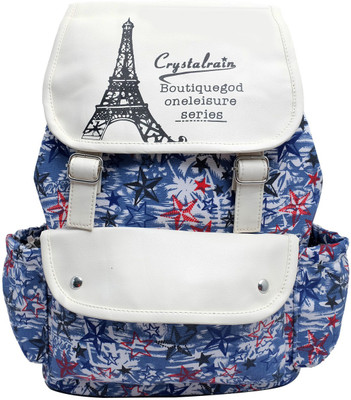 

Super Drool Blue Starry Beach Backpack(Multicolor, 7 L)