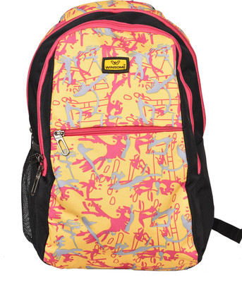 

WCL Designer Bag Waterproof School Bag(Yellow, 20 L)