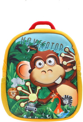

Bazaar Pirates Jungle Fun School Bag(Multicolor, 14 inch)