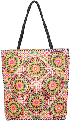 

ZAISHA ZAISHA BLACK EMBROIDERY HANDBAG Shoulder Bag(Multicolor, 12 inch)