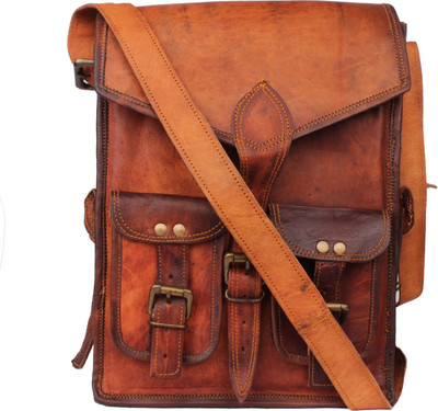 

echo LEATH118 Messenger Bag(Brown, 15 inch)