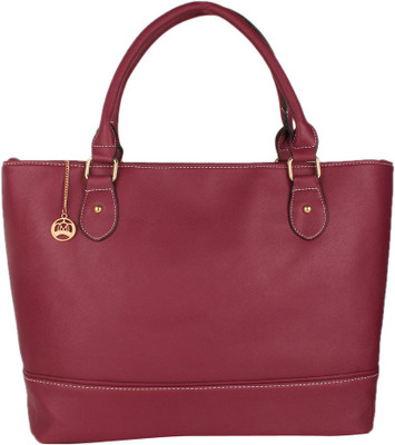 

Moedbuille Purple Polyurethane (PU) Tote Handbag School Bag(Purple, 12 inch)