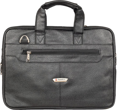 

Sapphire SLIMMER BLACK SLIM LAPTOP BAGS Messenger Bag(Black, 8 L)