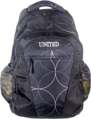 

United Bags Circles Diamond 35 L Medium Laptop Backpack(Black)