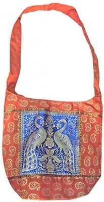 

Stophere Peacock Silk Hobo Shoulder Bag(Multicolor, 5 inch)