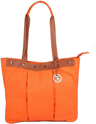 

ZUICCINI TOTE BAG Shoulder Bag(Orange, 4 inch)