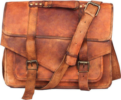 

echo LEATH124 Messenger Bag(Brown, 15 inch)