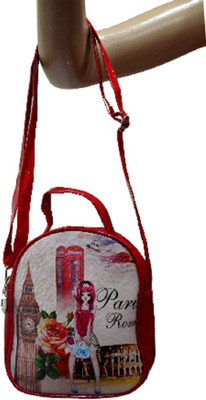 

Portia stringred1 Waterproof School Bag(Red, 6 inch)