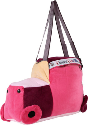 

Bazaar Pirates Basic Multipurpose Bag(Pink, 10 inch)